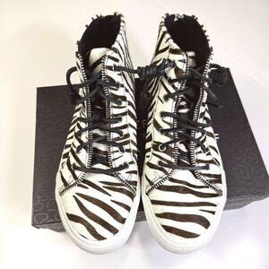 Sperry x Rebecca Minkoff Pony Hair Zebra High Top Sneaker (STS87071)
